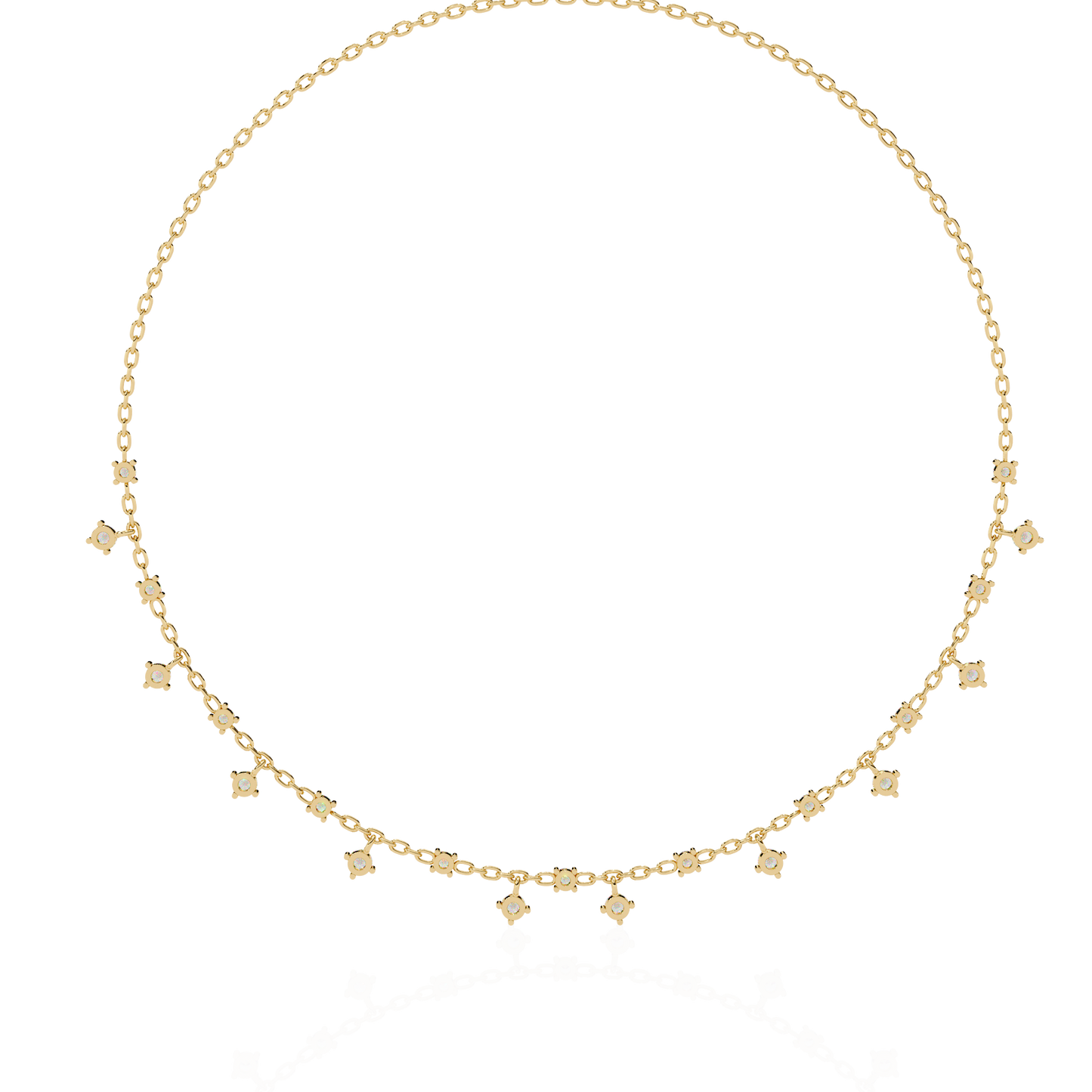 cubis aura station lab grown diamond necklace