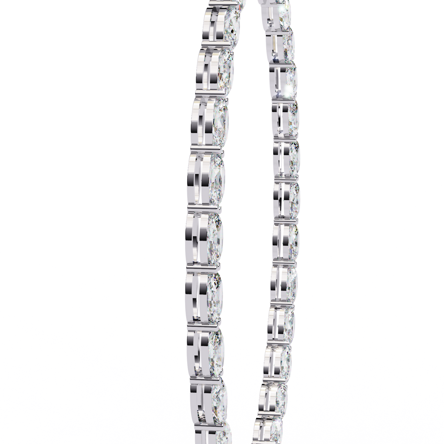 etoile classic tennis lab grown diamond necklace