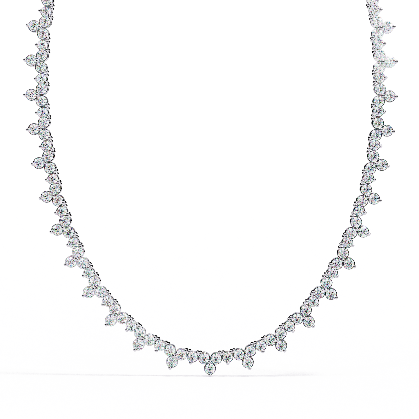 axiom box link tennis lab grown diamond necklace