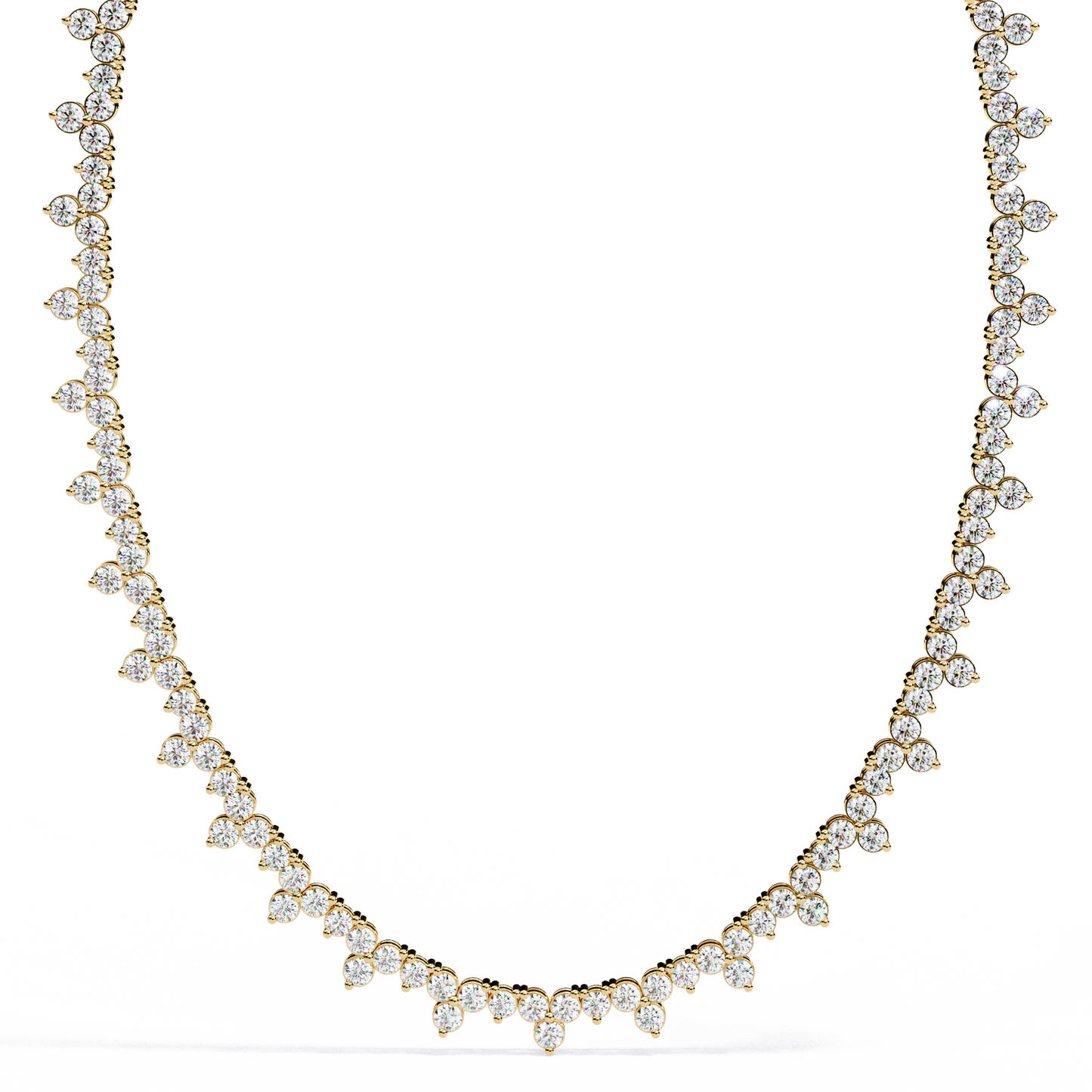 axiom box link tennis lab grown diamond necklace