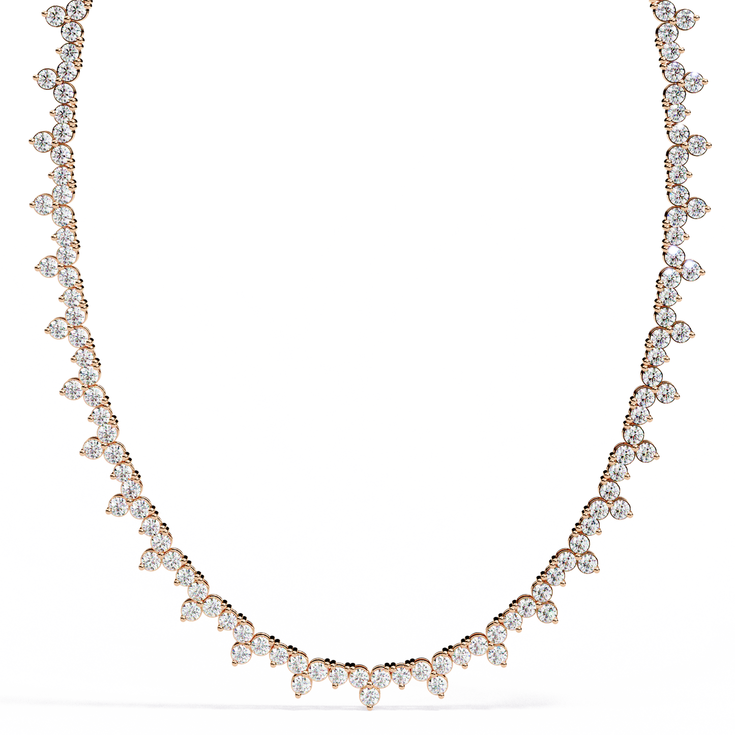 axiom box link tennis lab grown diamond necklace