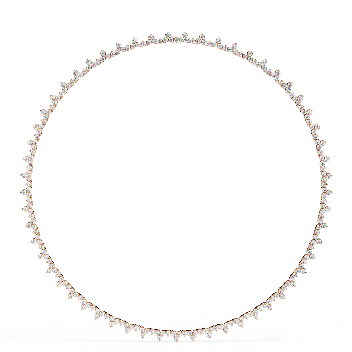 axiom box link tennis lab grown diamond necklace