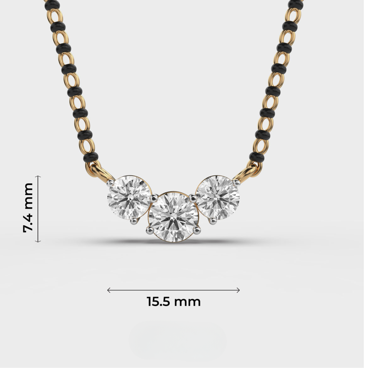 twilight mangalsutra pendant (with chain)