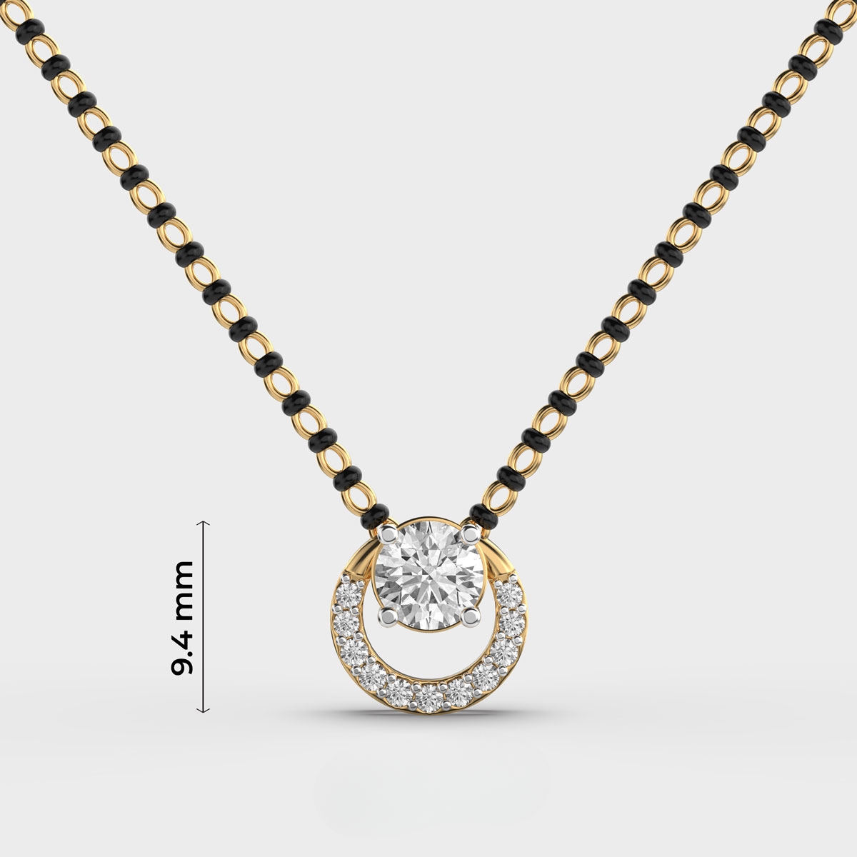 sanskriti solitaire mangalsutra pendant