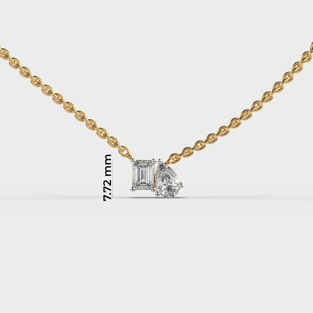 axisglow geometric diamond pendant