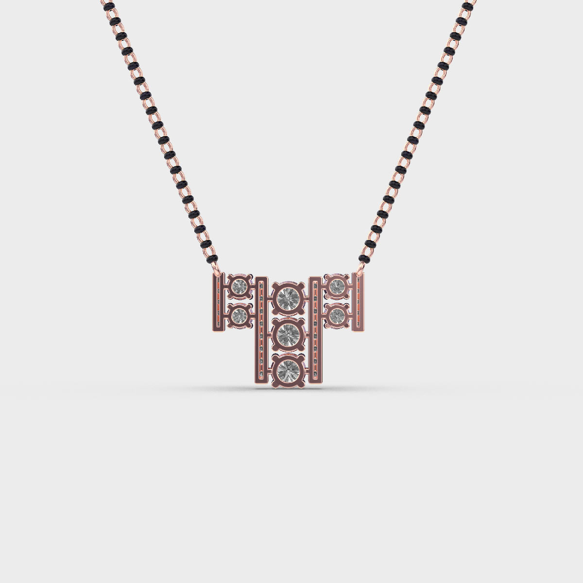 stylish alphabet diamond pendant