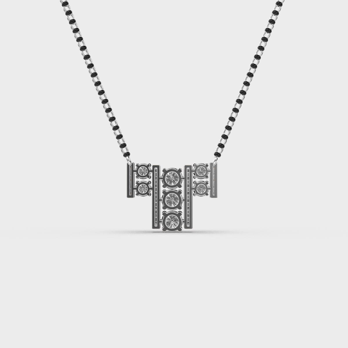 stylish alphabet diamond pendant