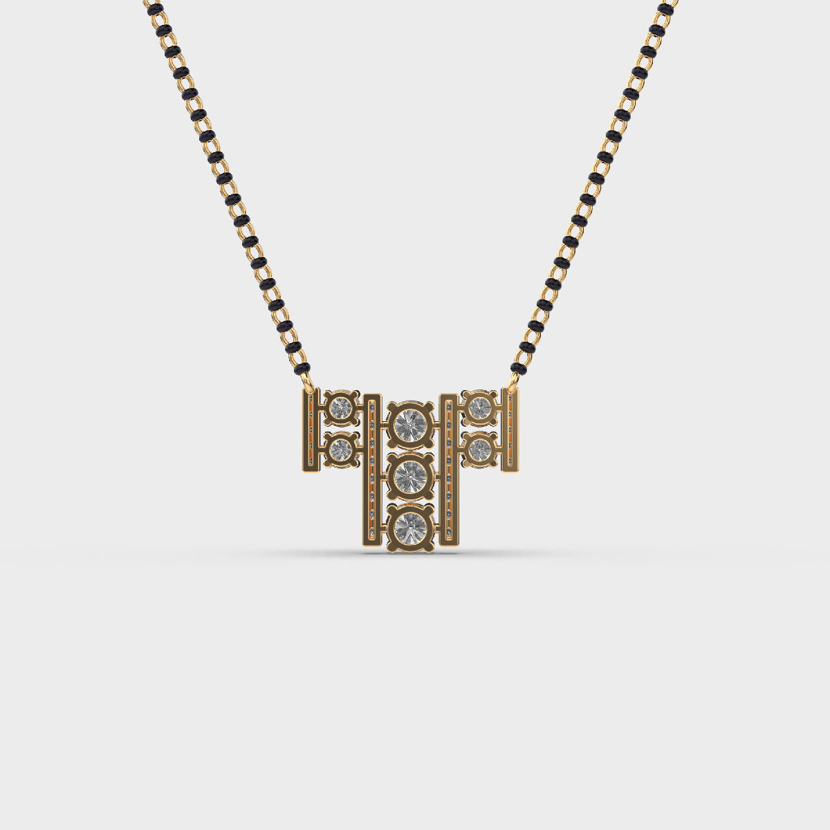 stylish alphabet diamond pendant