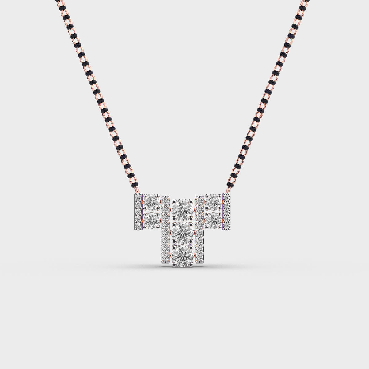 stylish alphabet diamond pendant