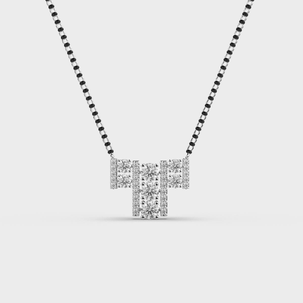 stylish alphabet diamond pendant