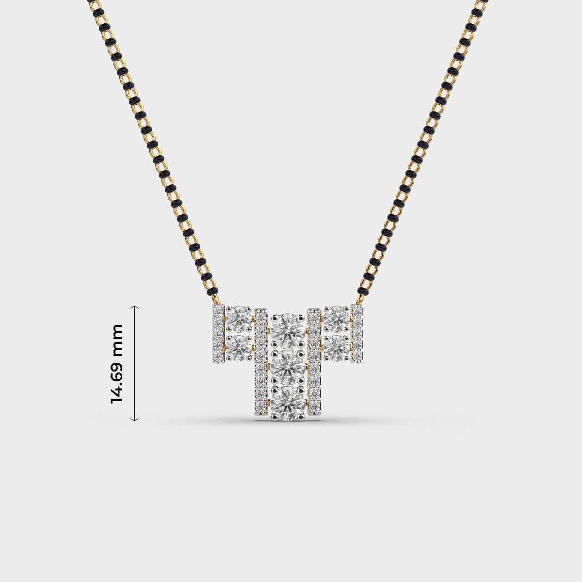 stylish alphabet diamond pendant