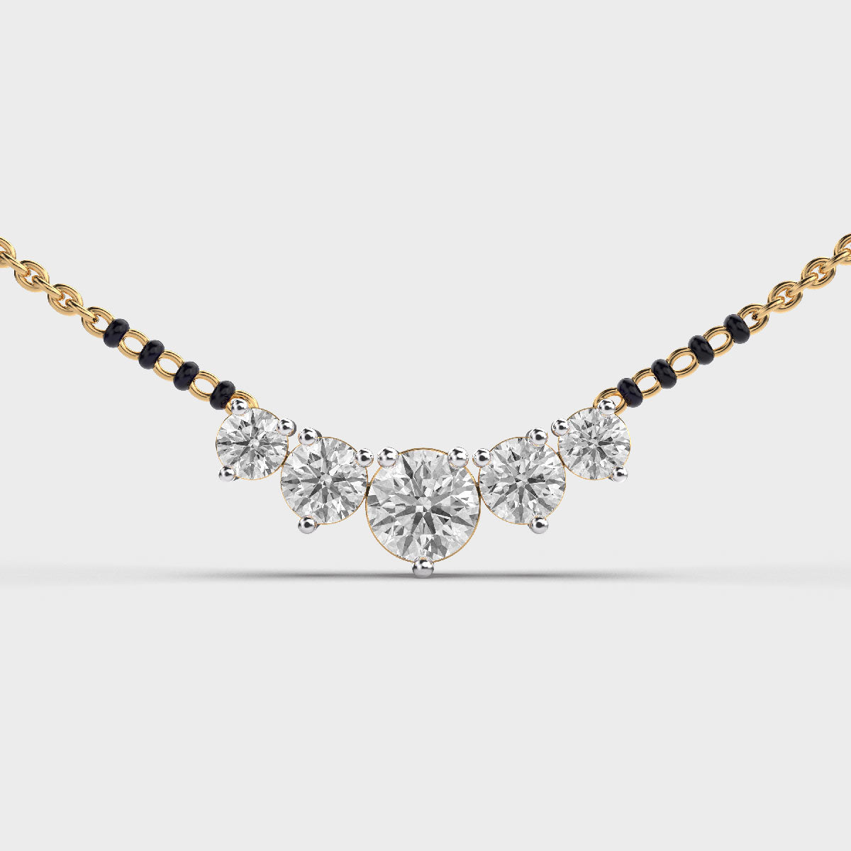 elegant diamond mangalsutra