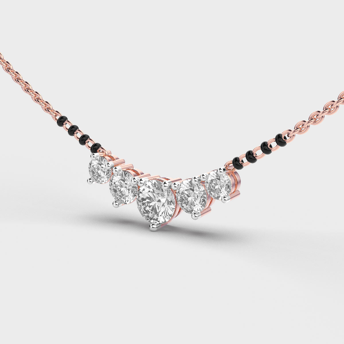 elegant diamond mangalsutra