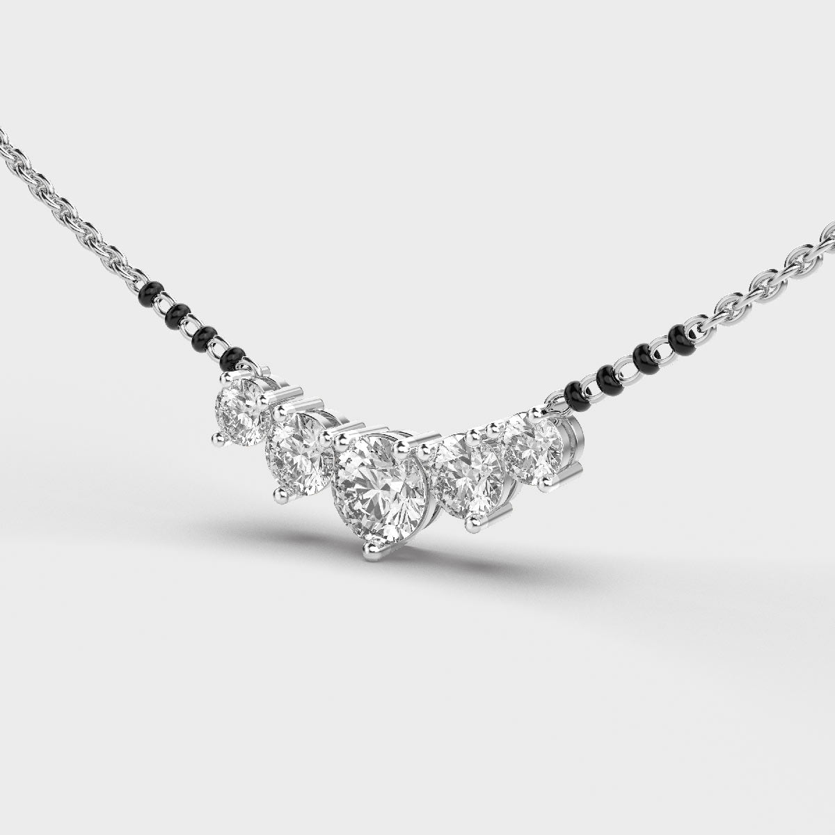 elegant diamond mangalsutra