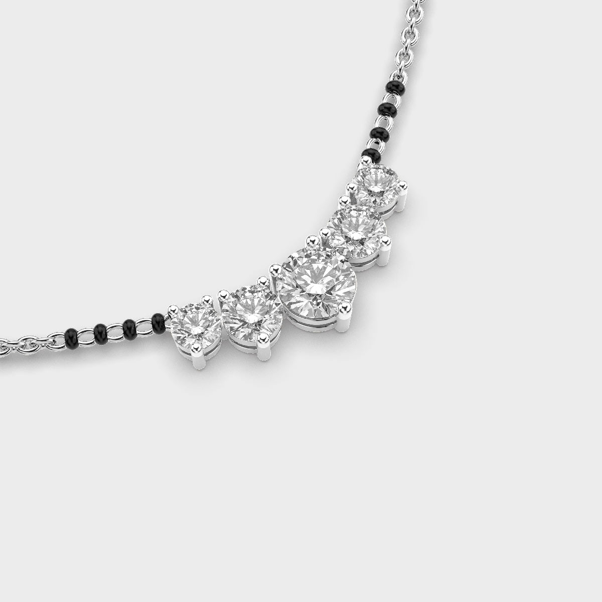 elegant diamond mangalsutra