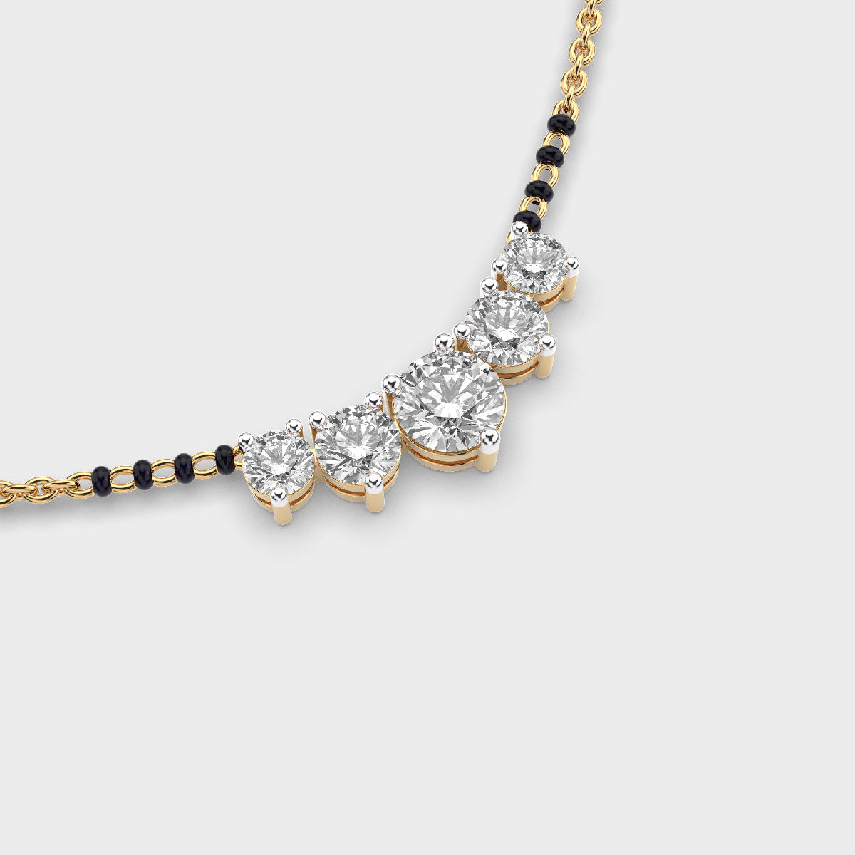 elegant diamond mangalsutra