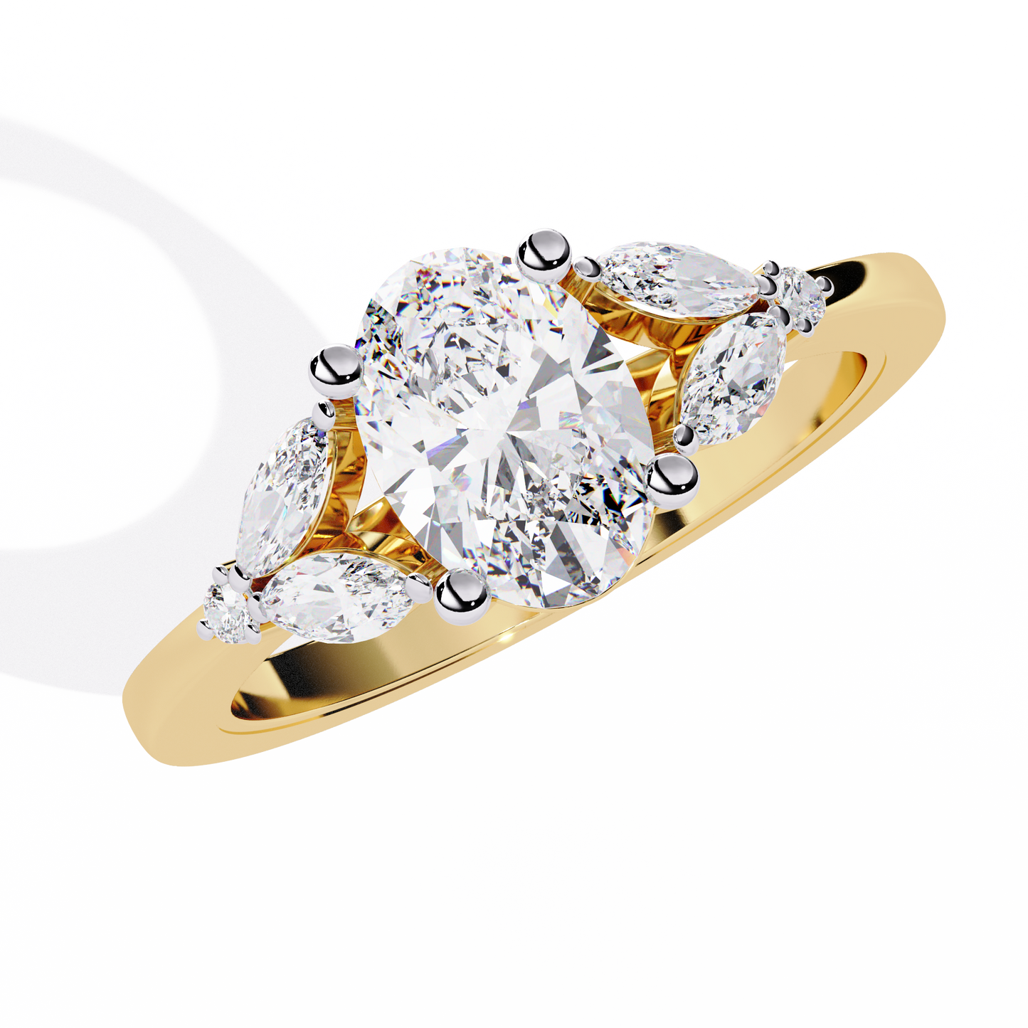 eternal elegance oval lab grown diamond ring