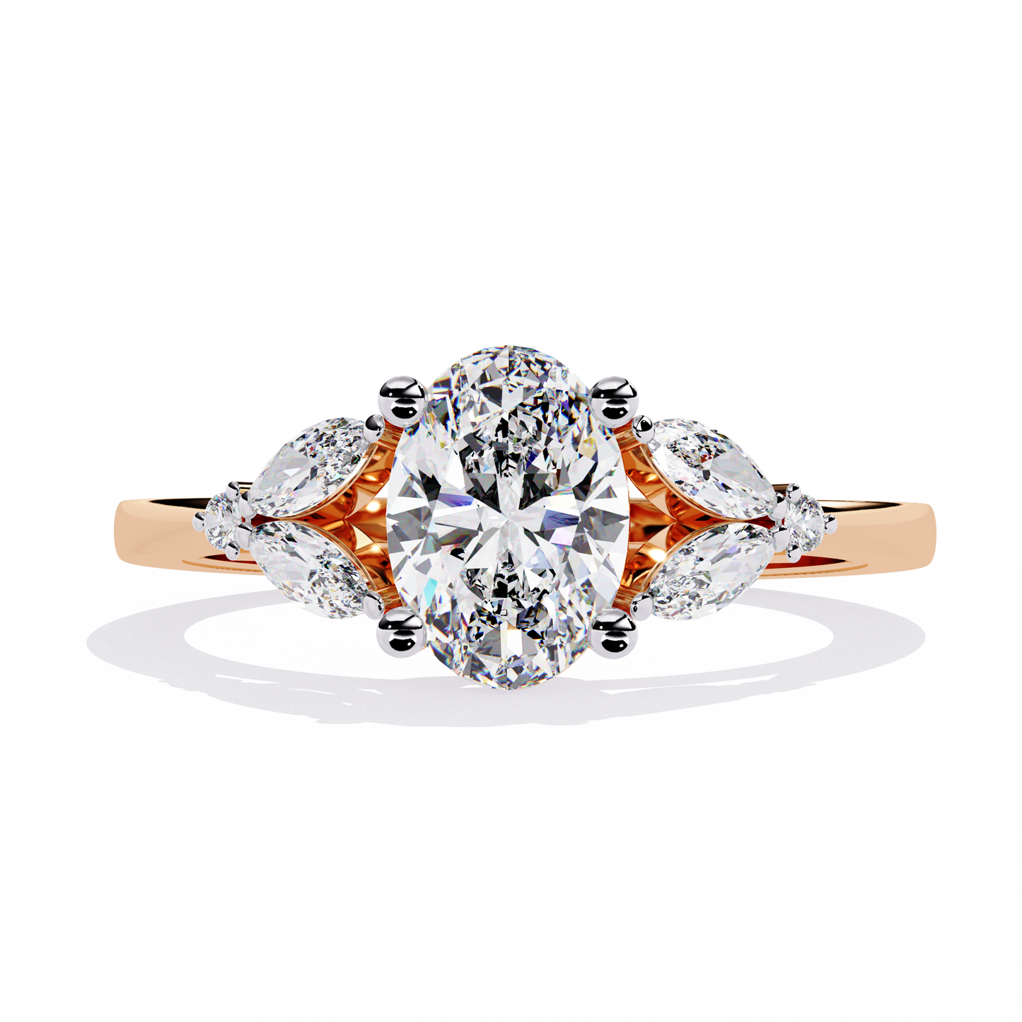 eternal elegance oval lab grown diamond ring
