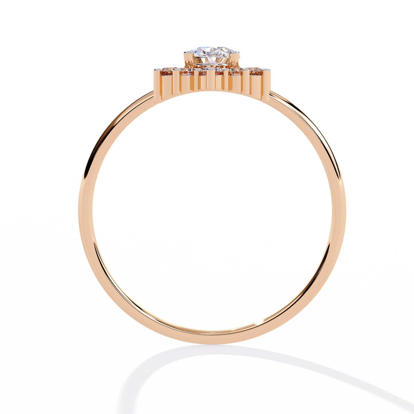 regal bloom lab grown diamond ring