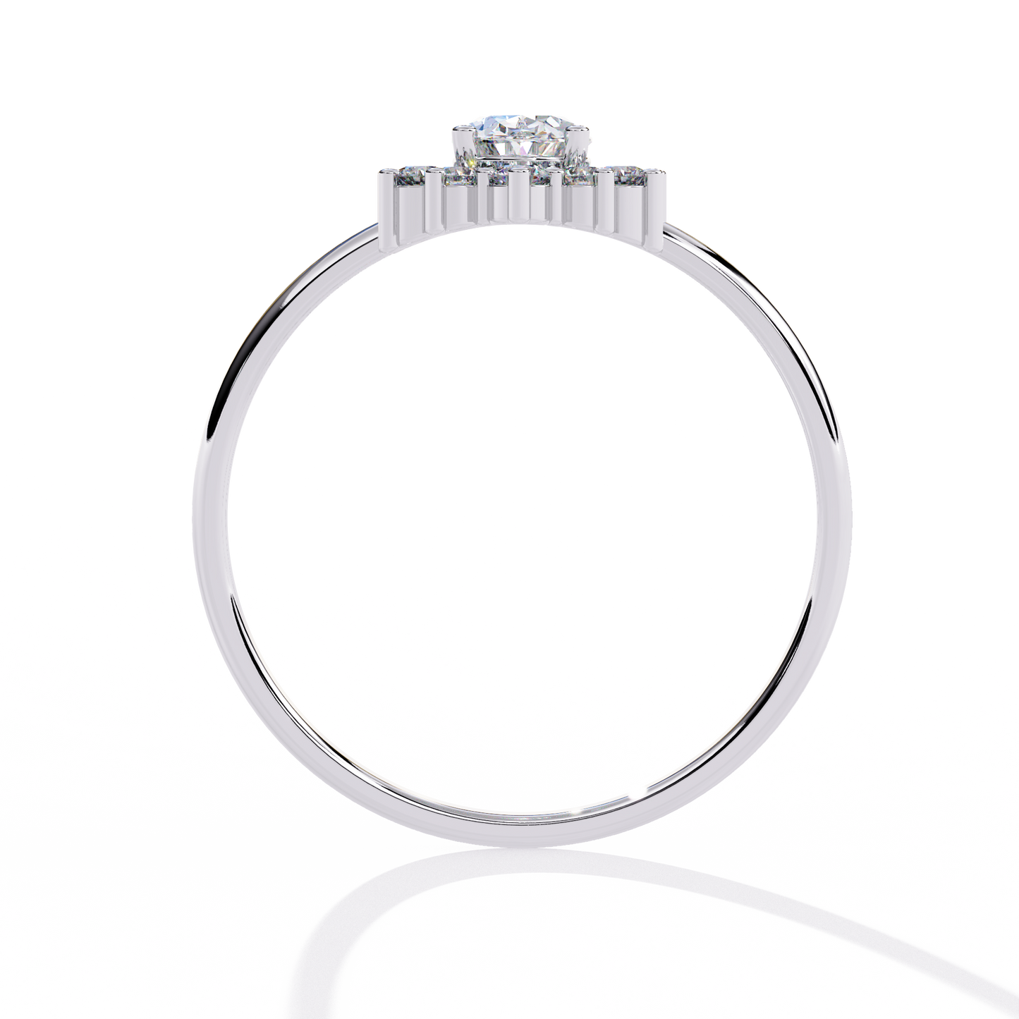 regal bloom lab grown diamond ring