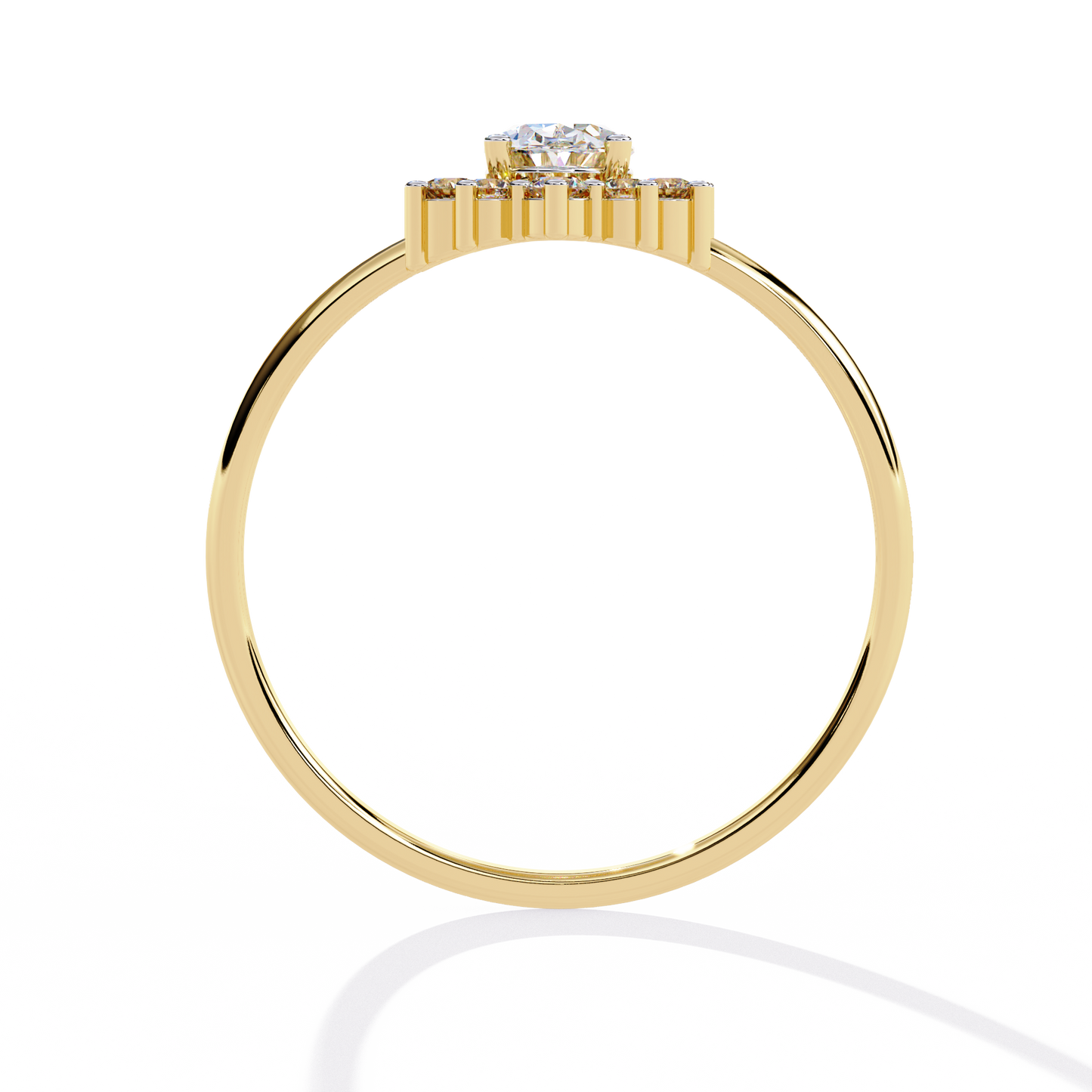 regal bloom lab grown diamond ring