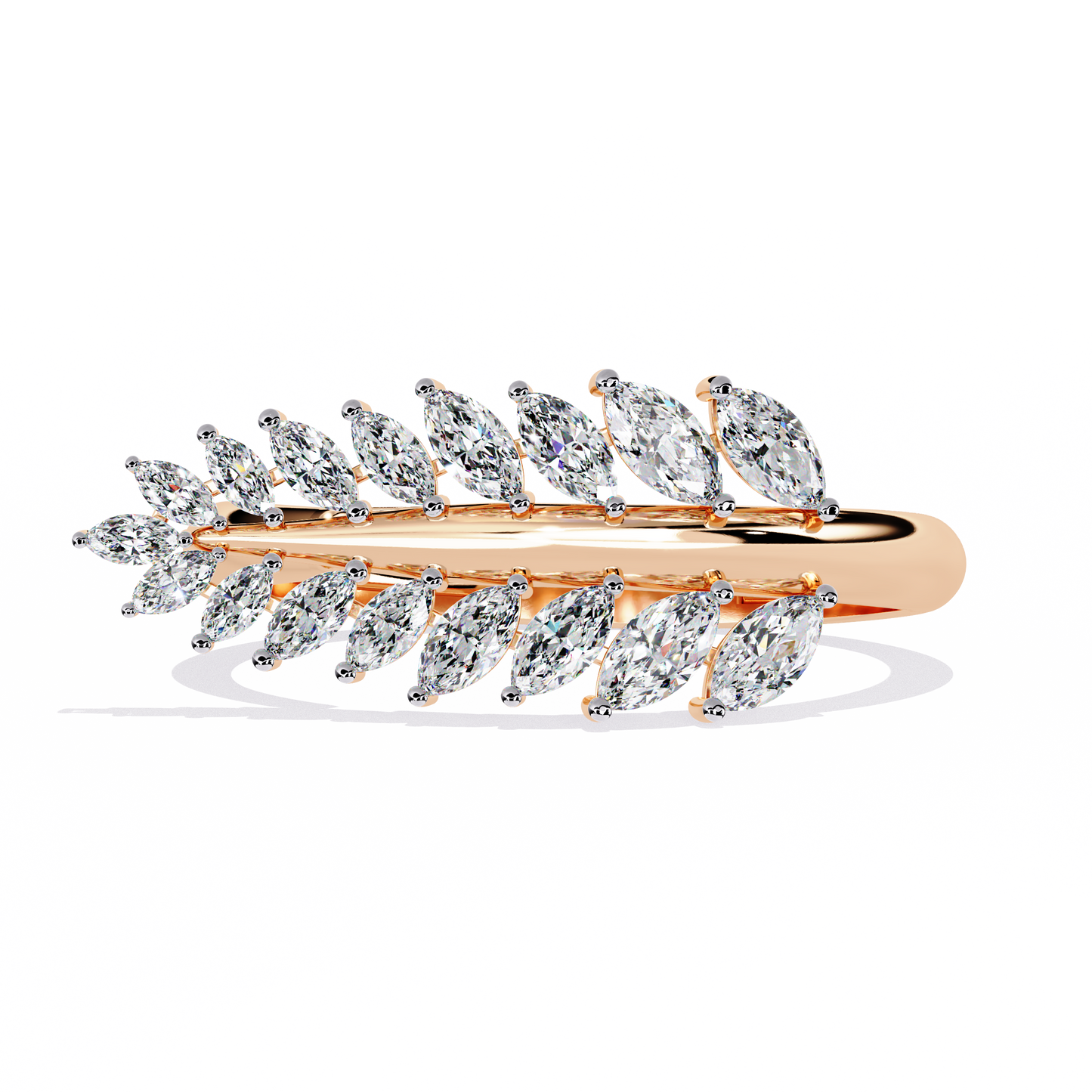 vine whisper lab grown diamond ring