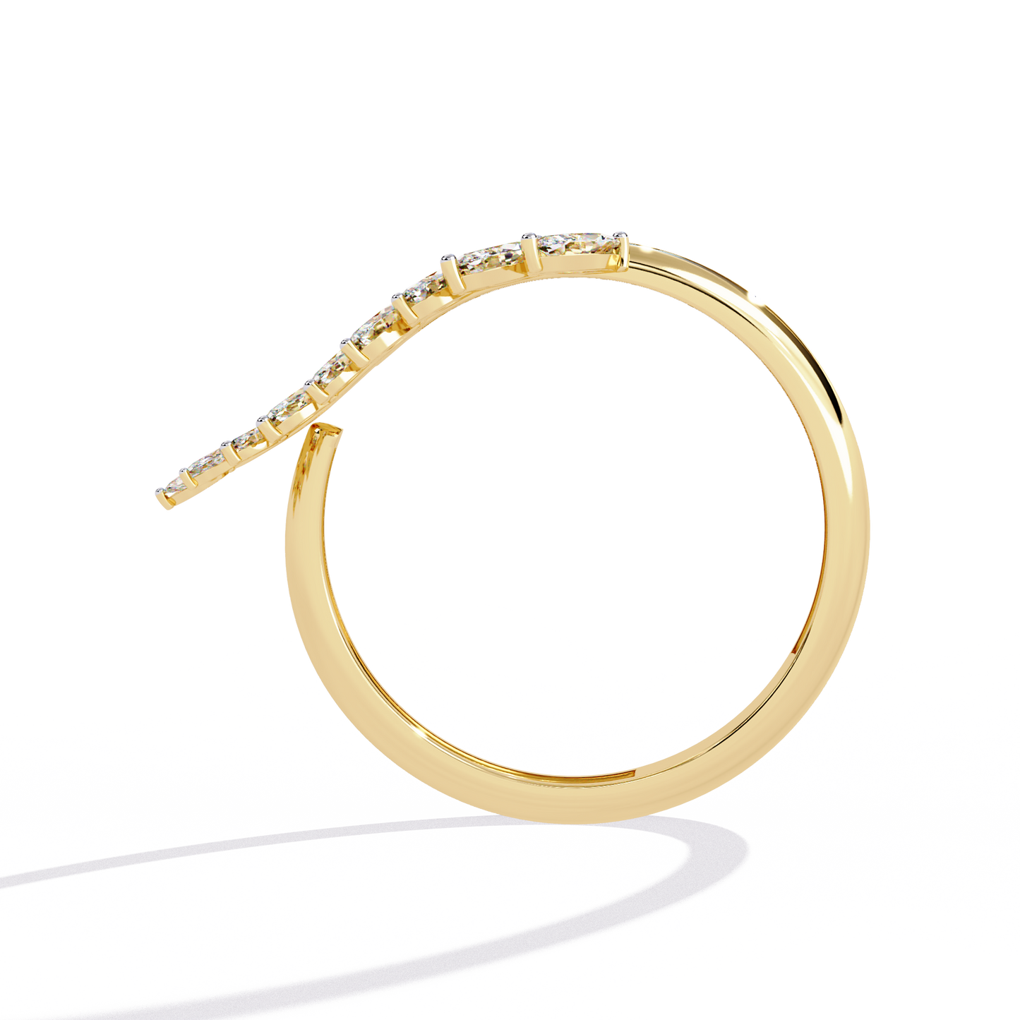 vine whisper lab grown diamond ring