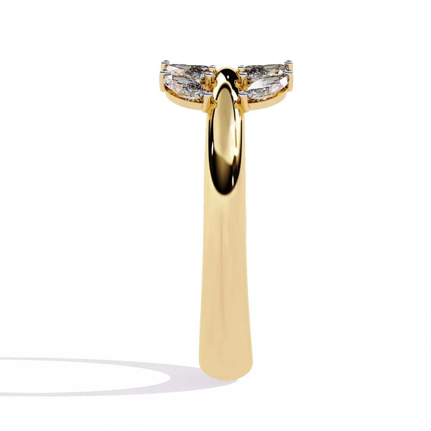 vine whisper lab grown diamond ring