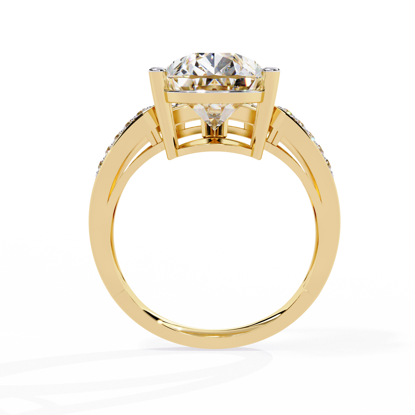 celestial droplet lab grown diamond ring