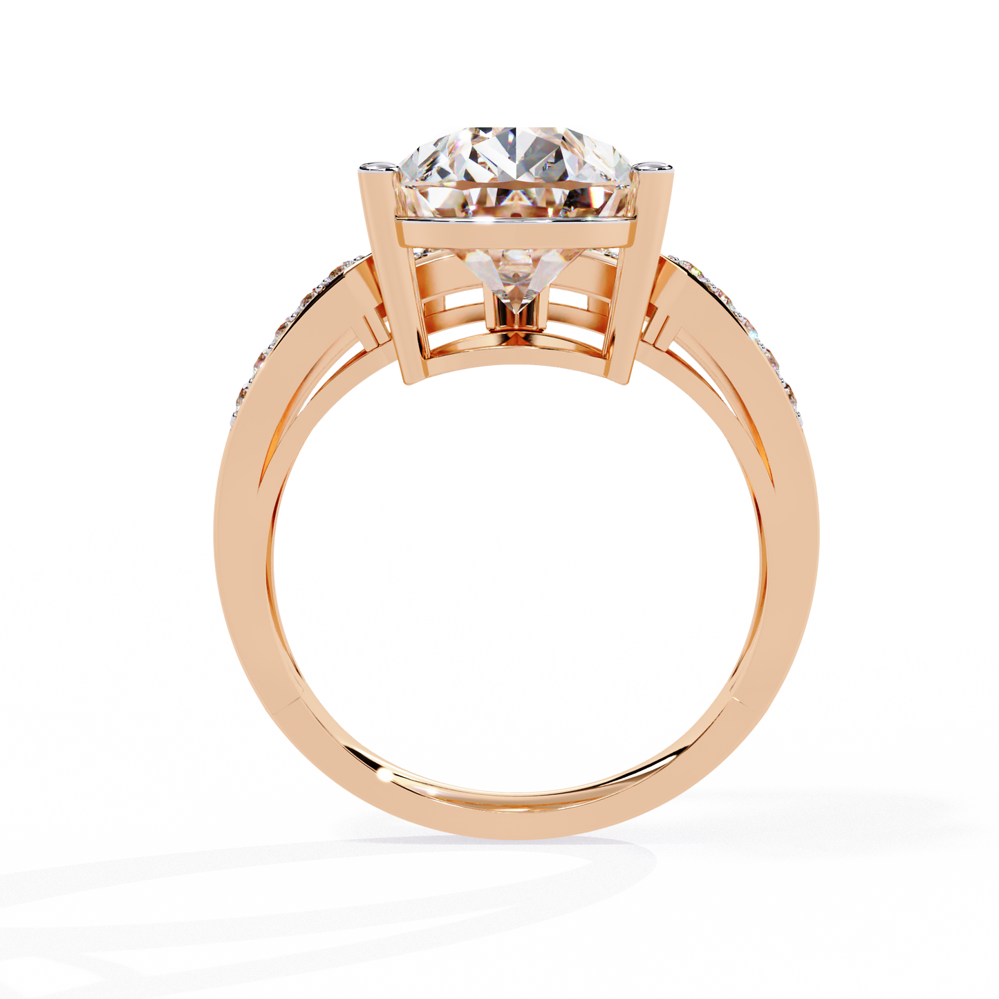 celestial droplet lab grown diamond ring