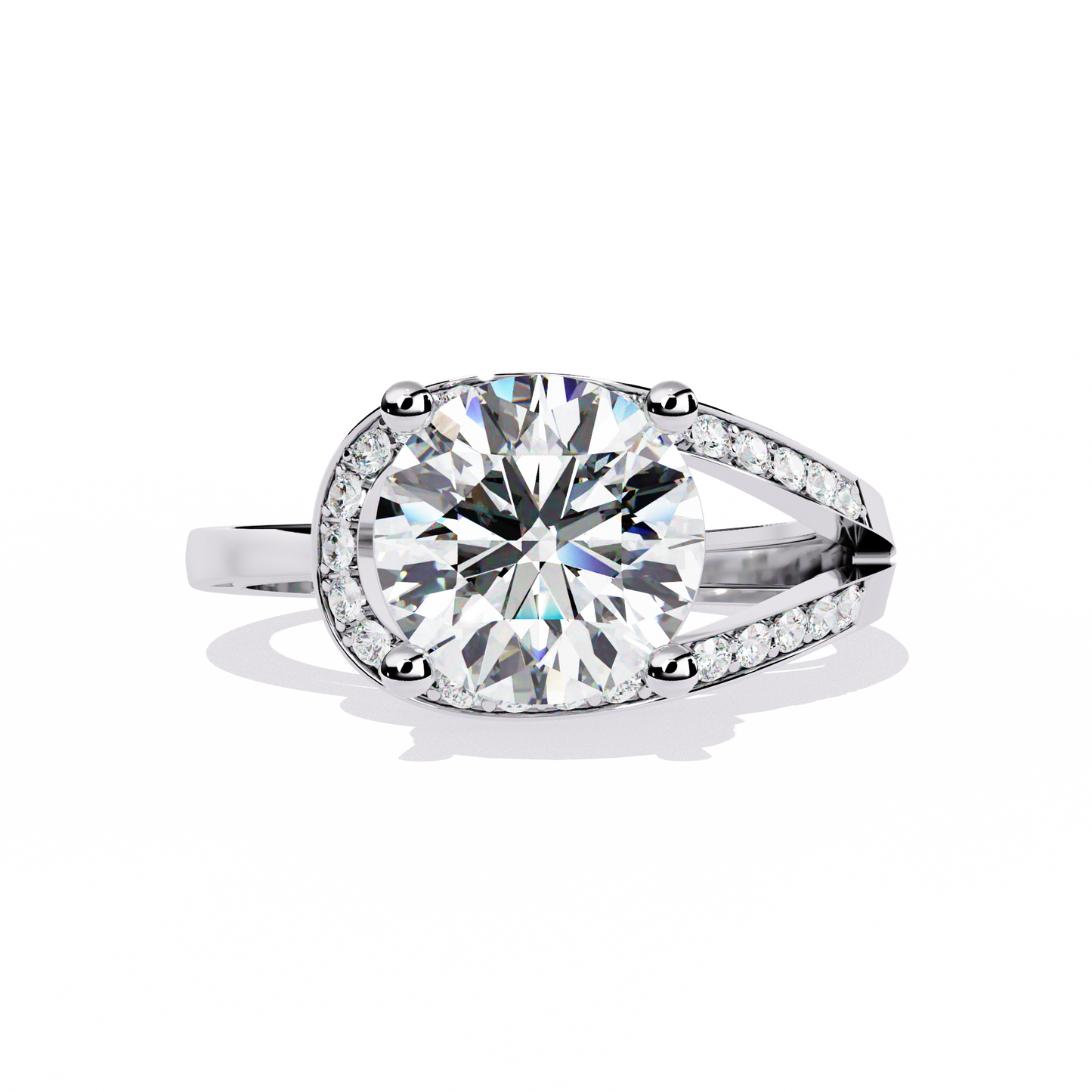 splendour twist lab grown diamond ring