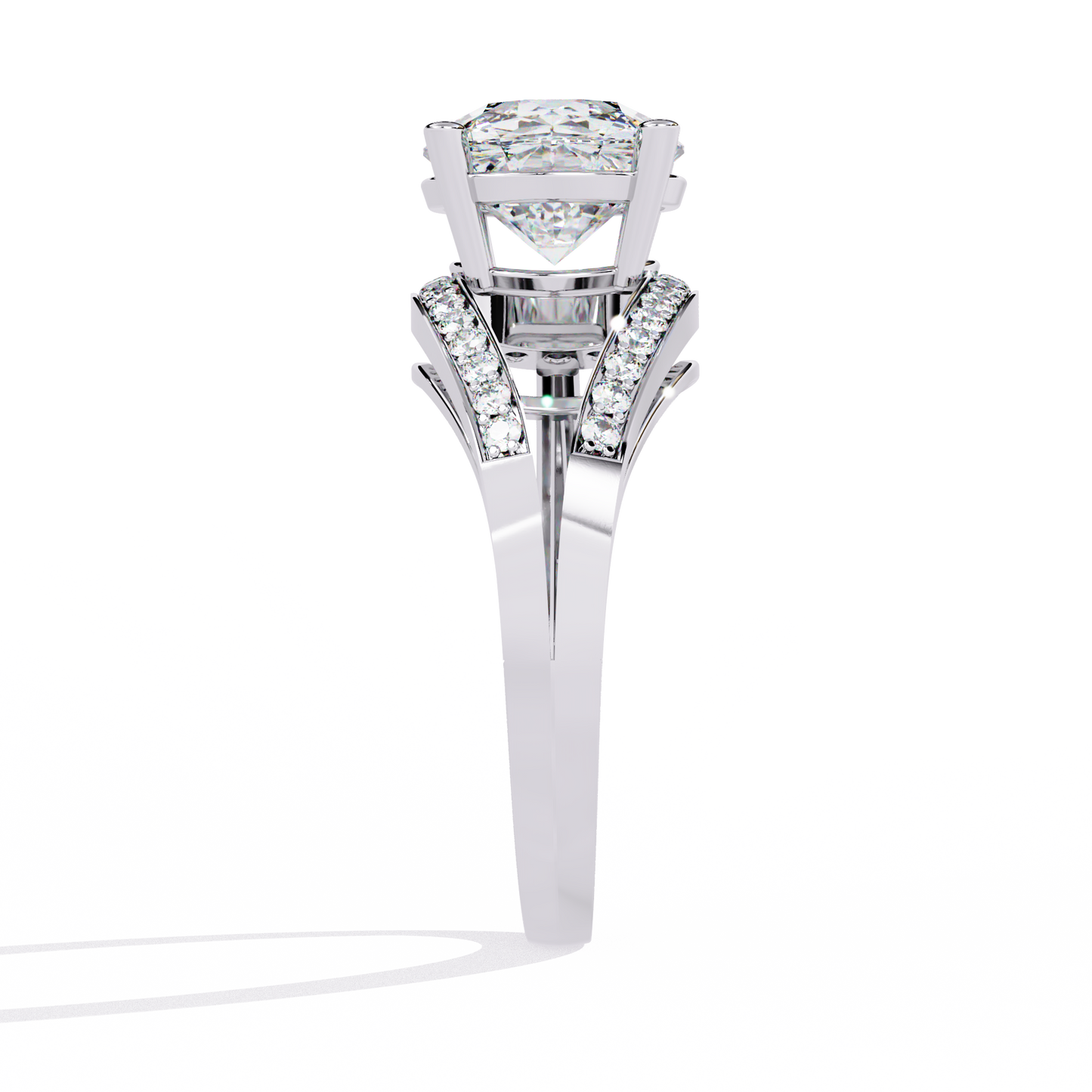 splendour twist lab grown diamond ring