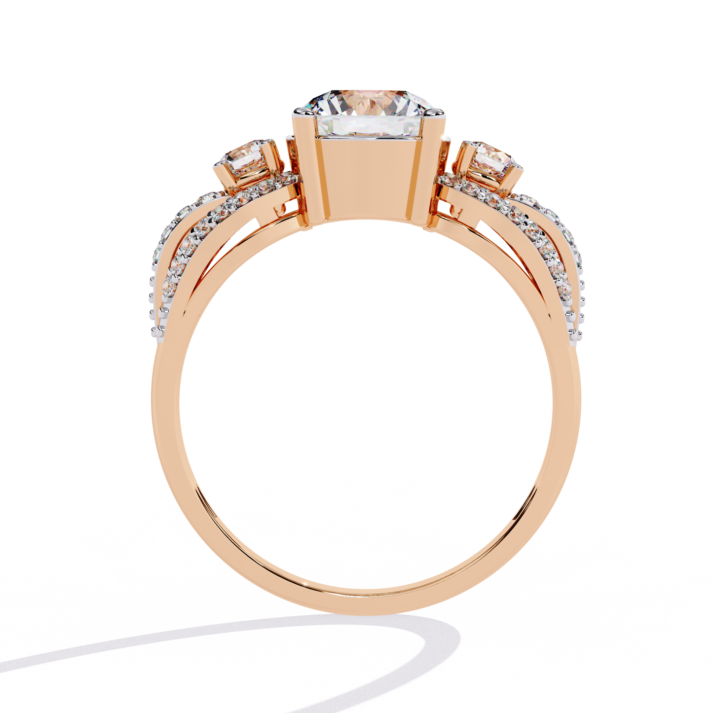 trinity radiance lab grown diamond ring