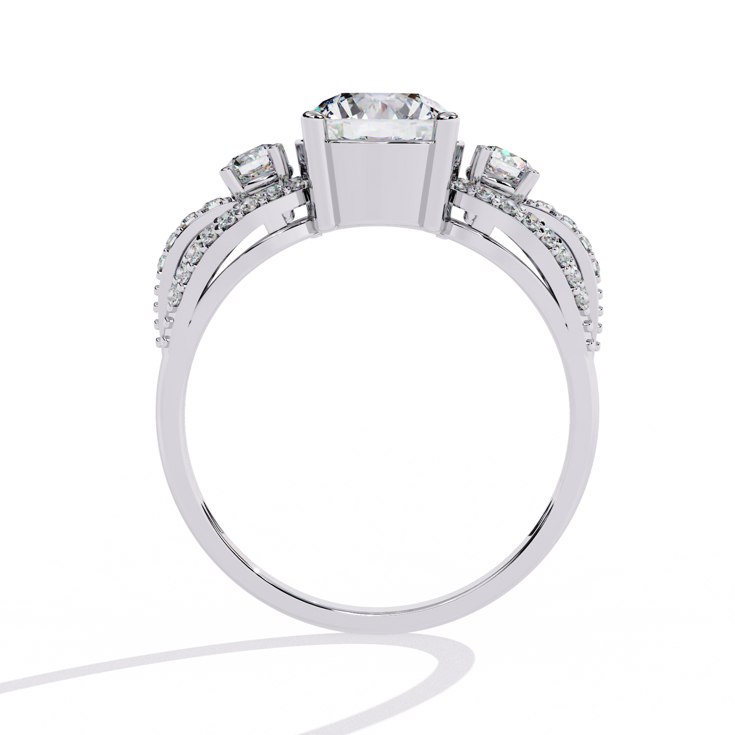 trinity radiance lab grown diamond ring