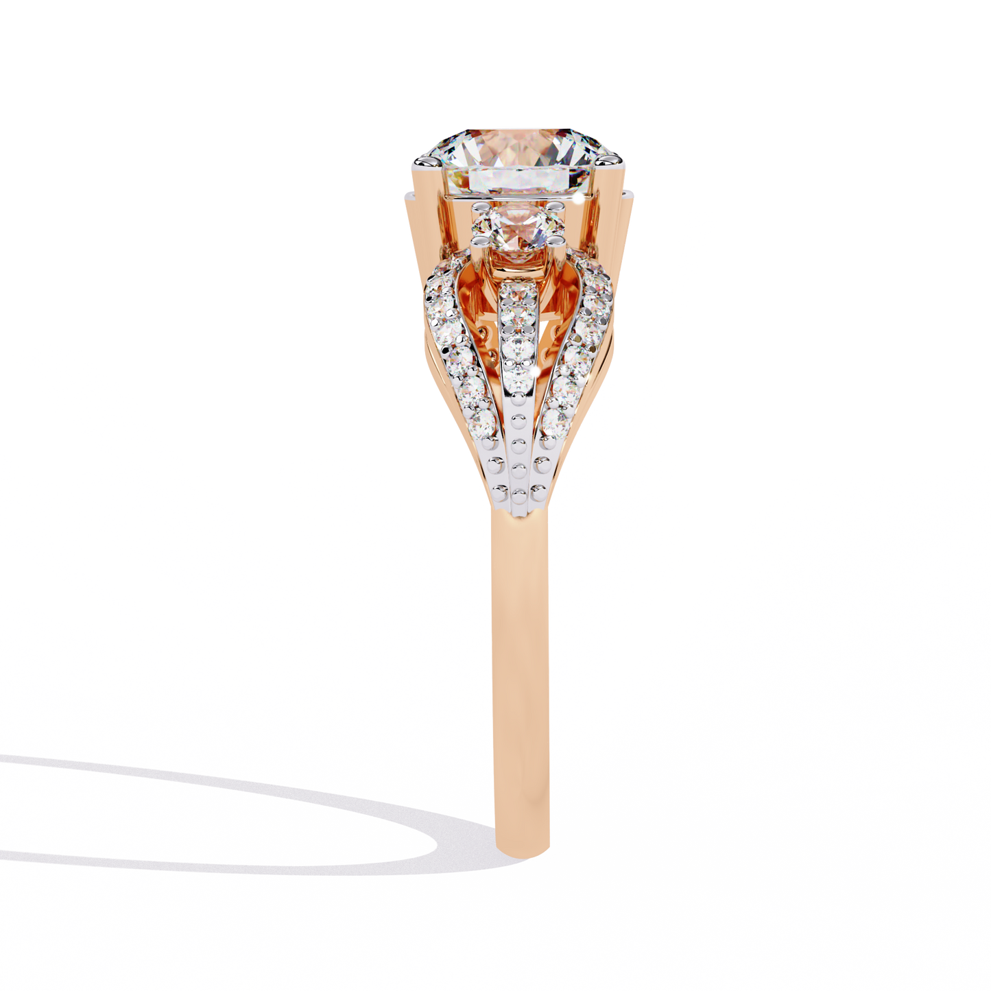 trinity radiance lab grown diamond ring