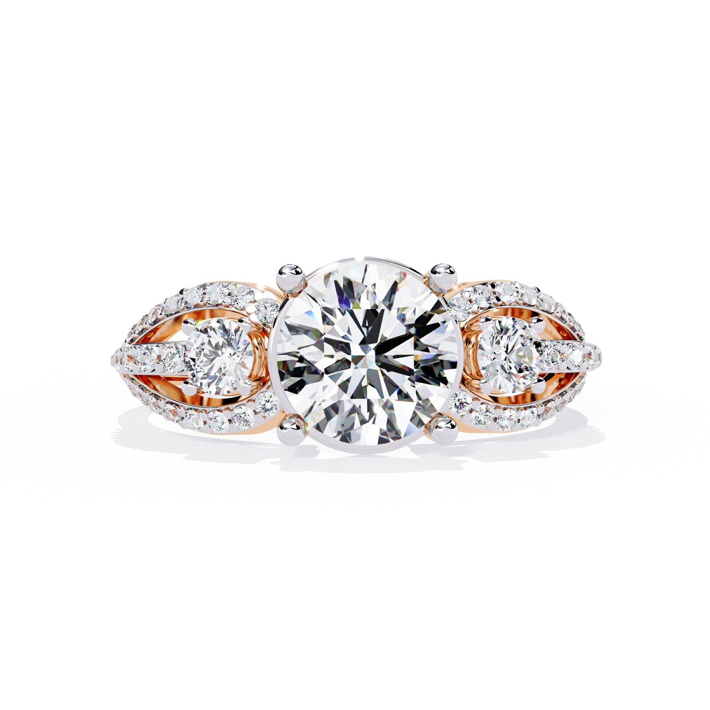 trinity radiance lab grown diamond ring