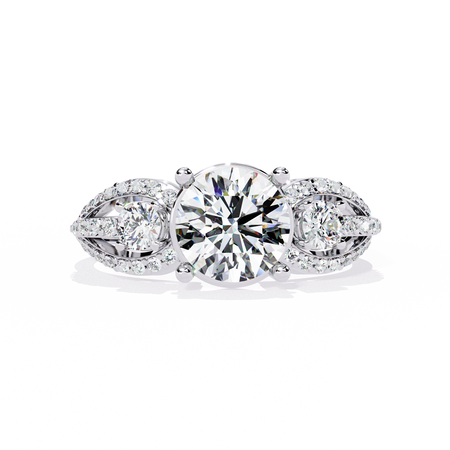 trinity radiance lab grown diamond ring