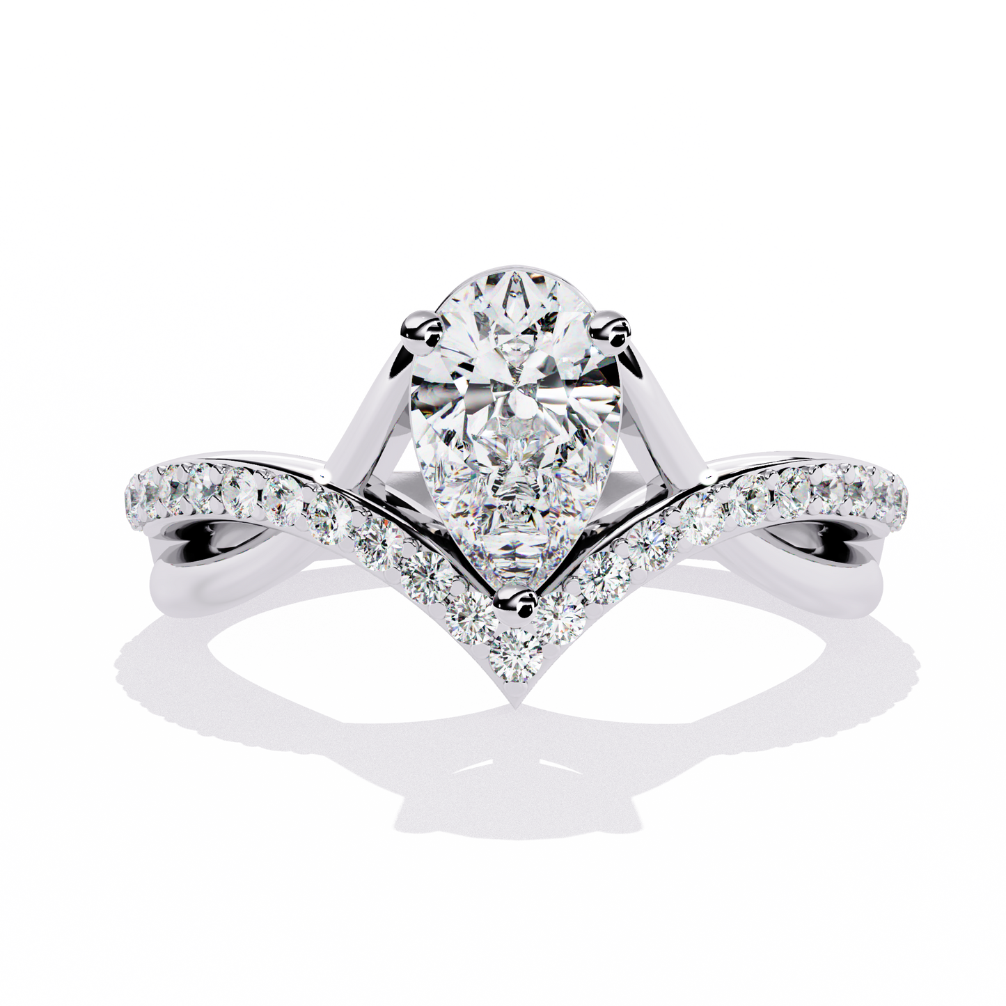 ophira celestial crest lab grown diamond ring