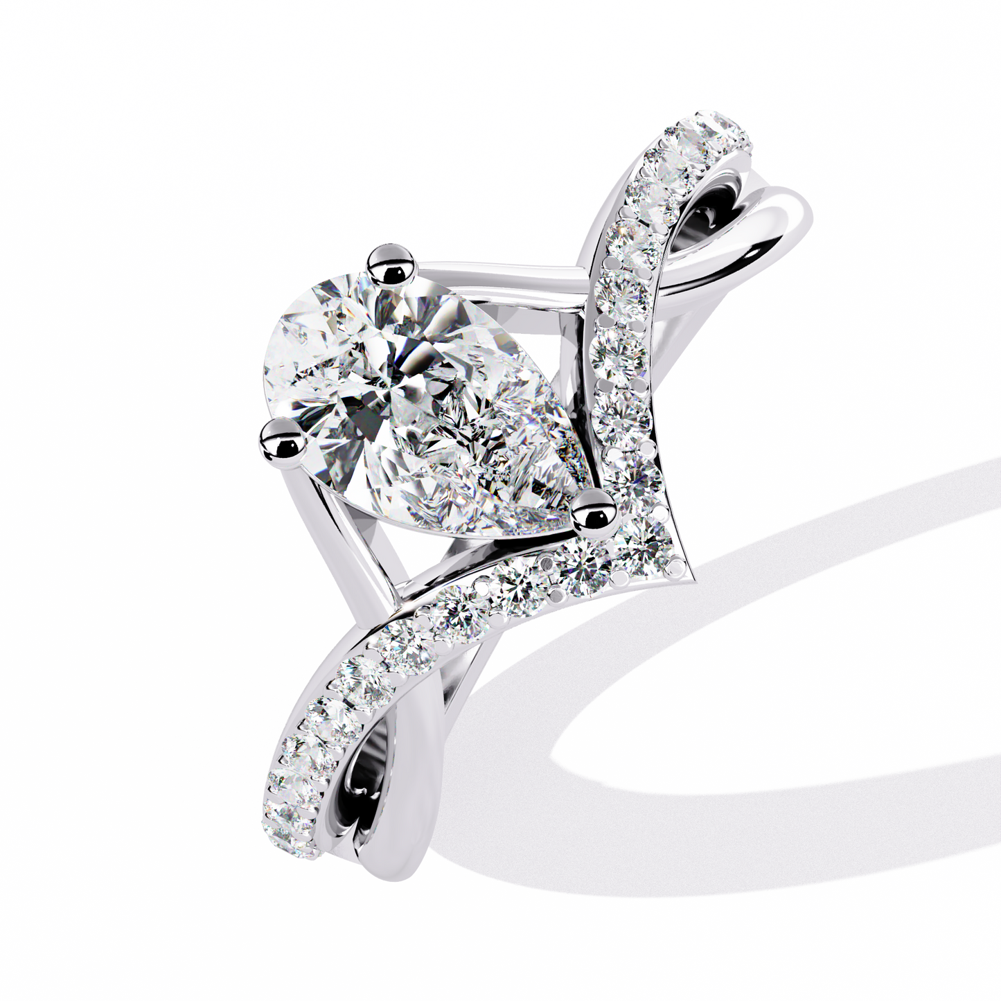 ophira celestial crest lab grown diamond ring
