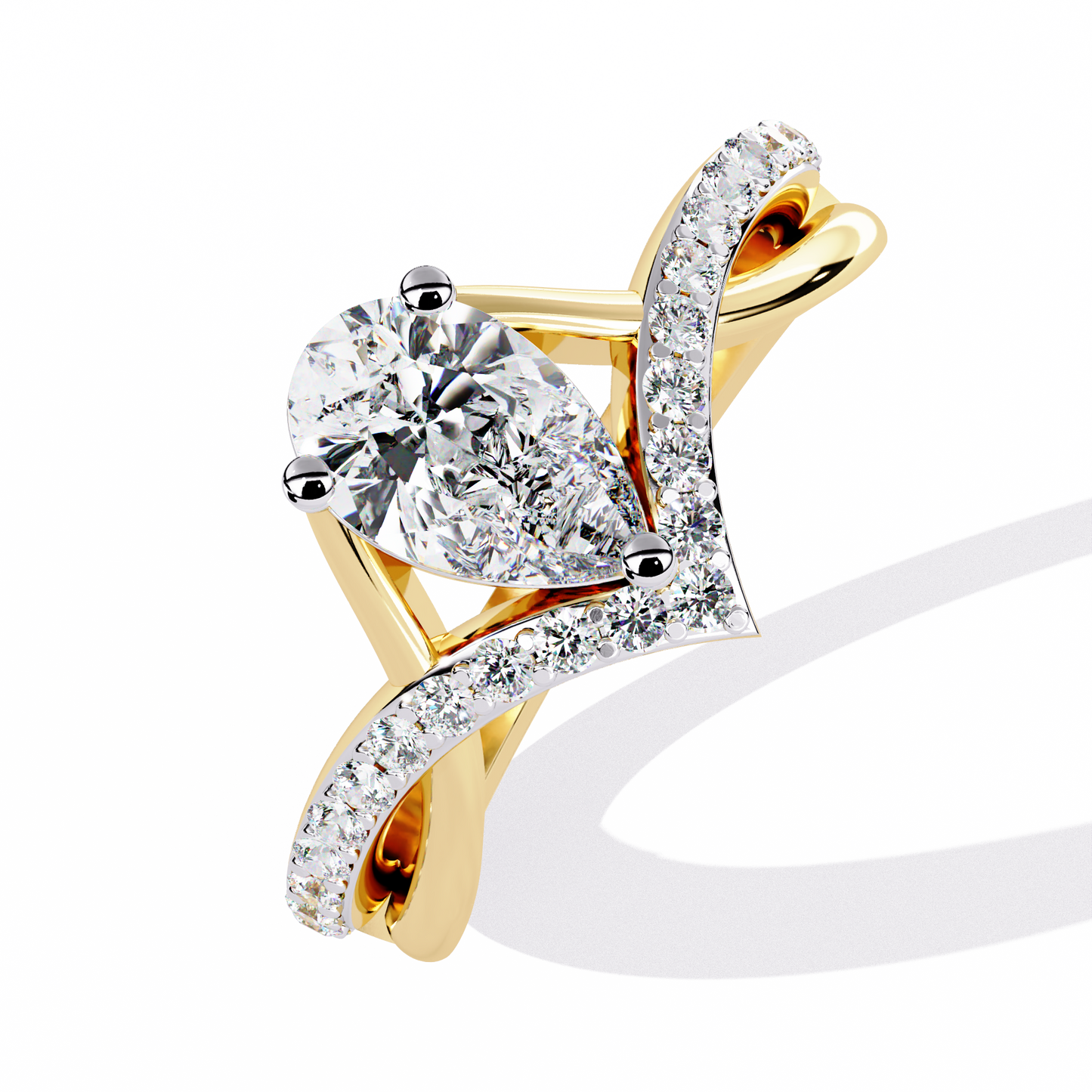 ophira celestial crest lab grown diamond ring