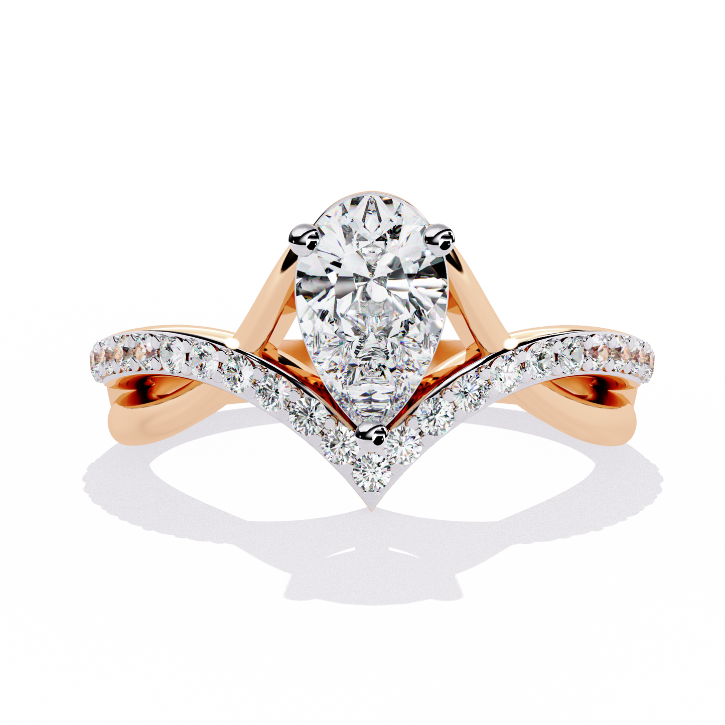 ophira celestial crest lab grown diamond ring