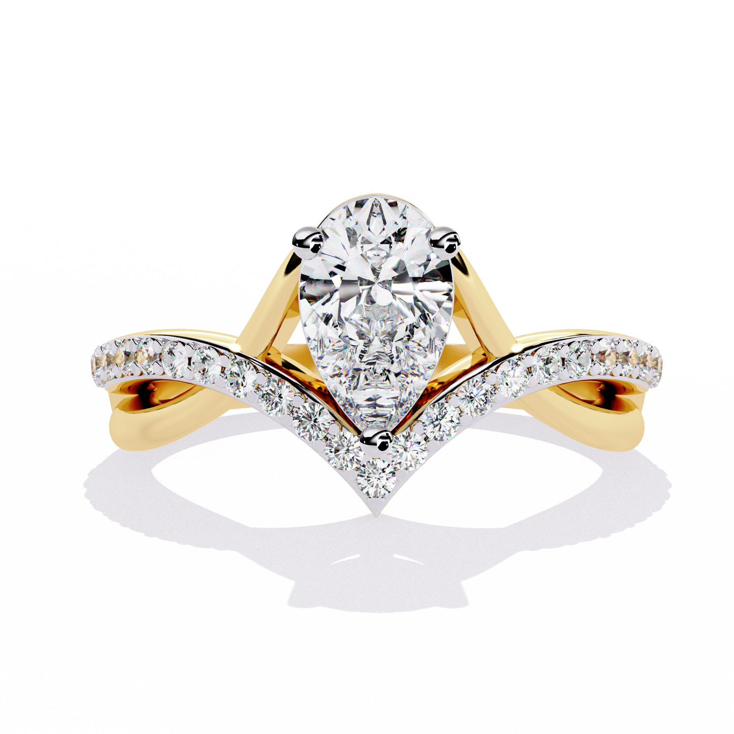 ophira celestial crest lab grown diamond ring