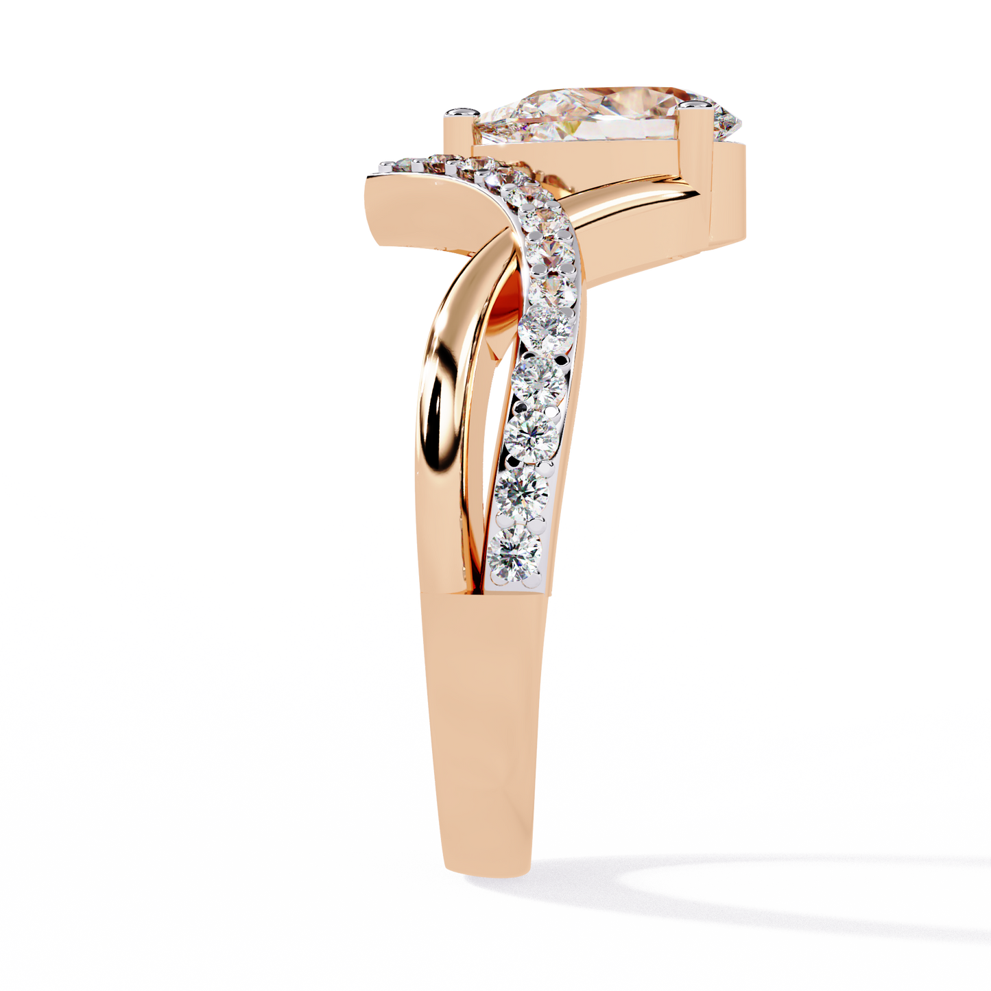 ophira celestial crest lab grown diamond ring