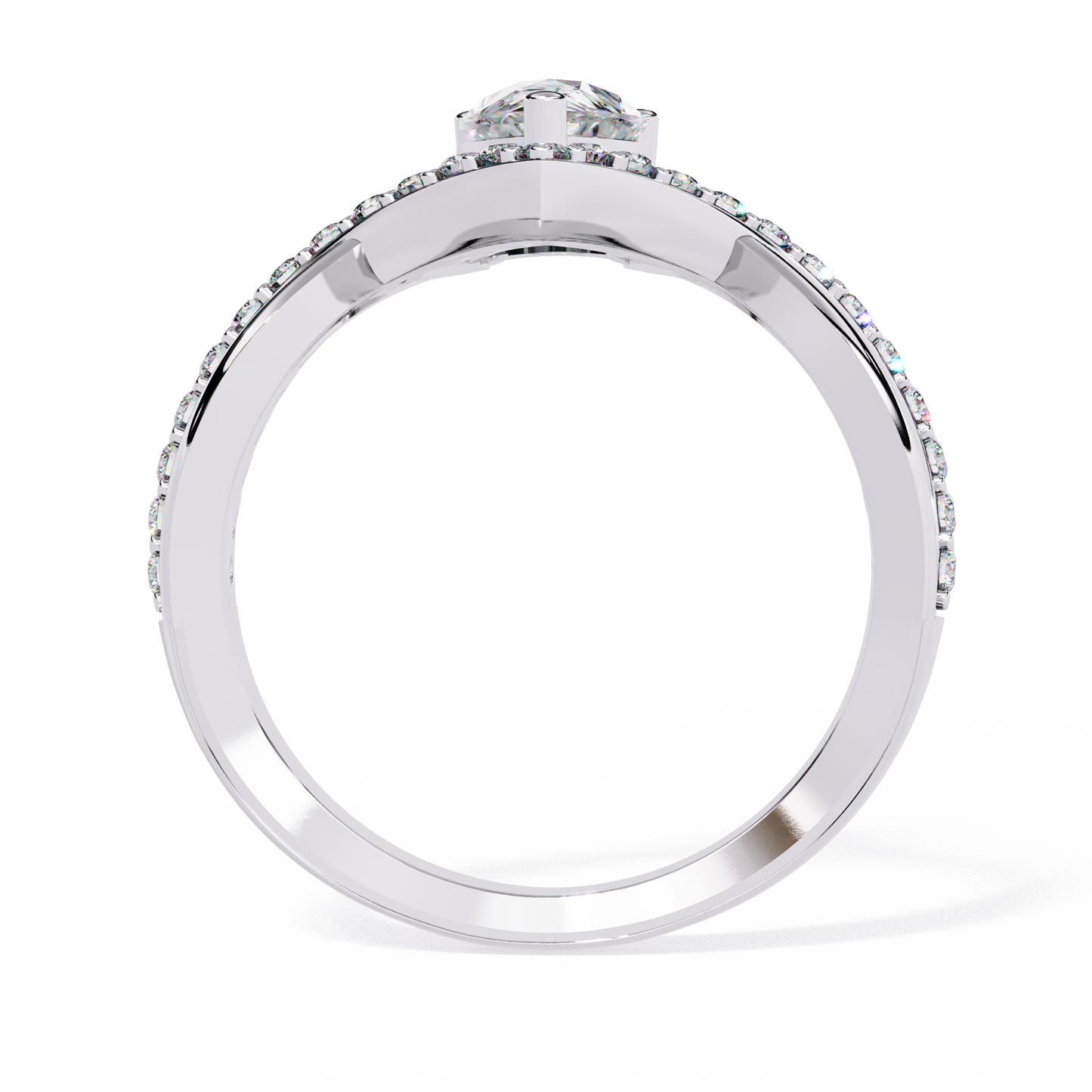 ophira celestial crest lab grown diamond ring
