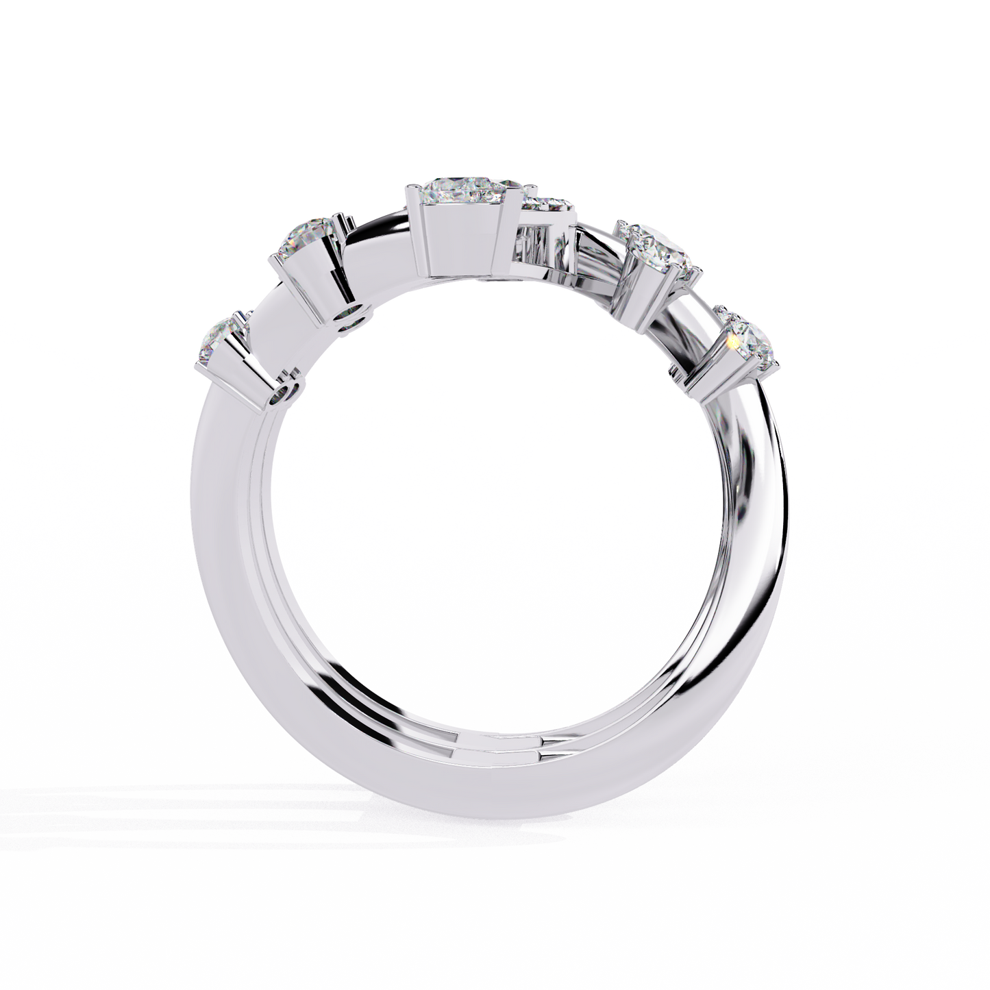 ophira aurora crown lab grown diamond ring
