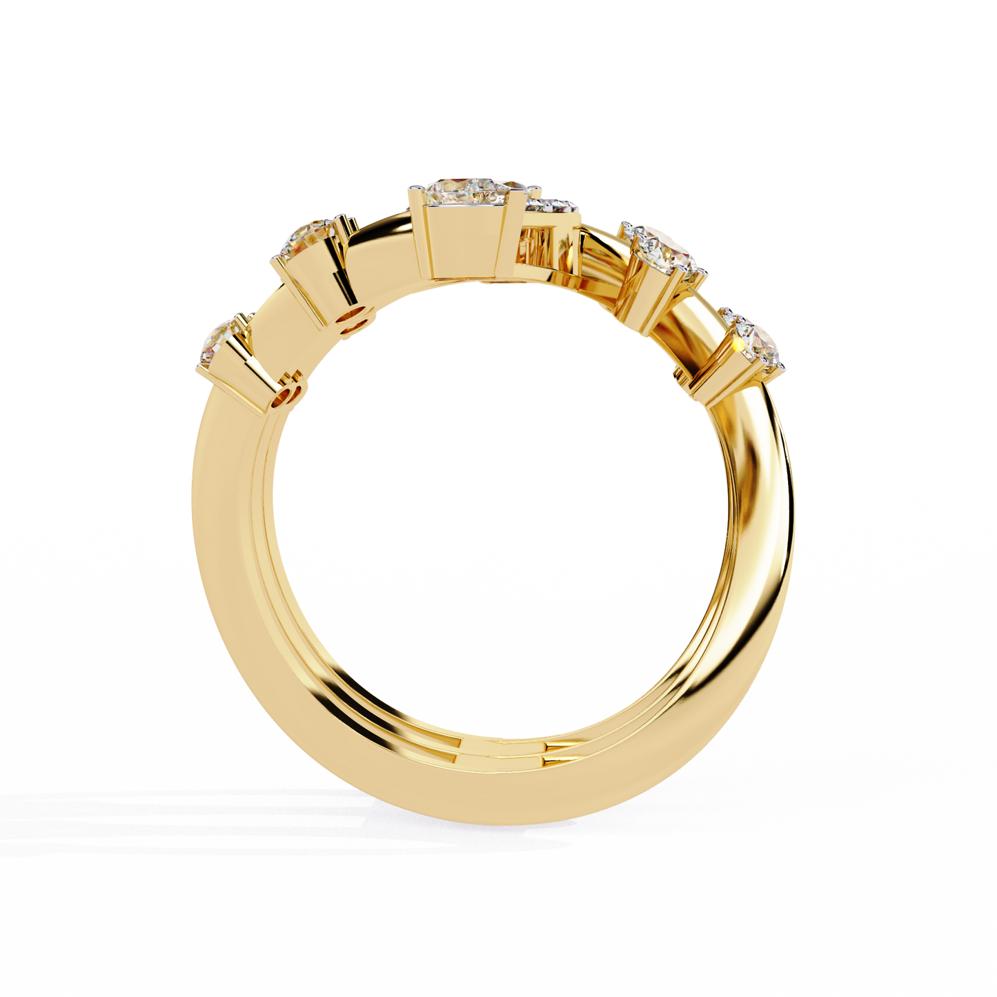 ophira aurora crown lab grown diamond ring