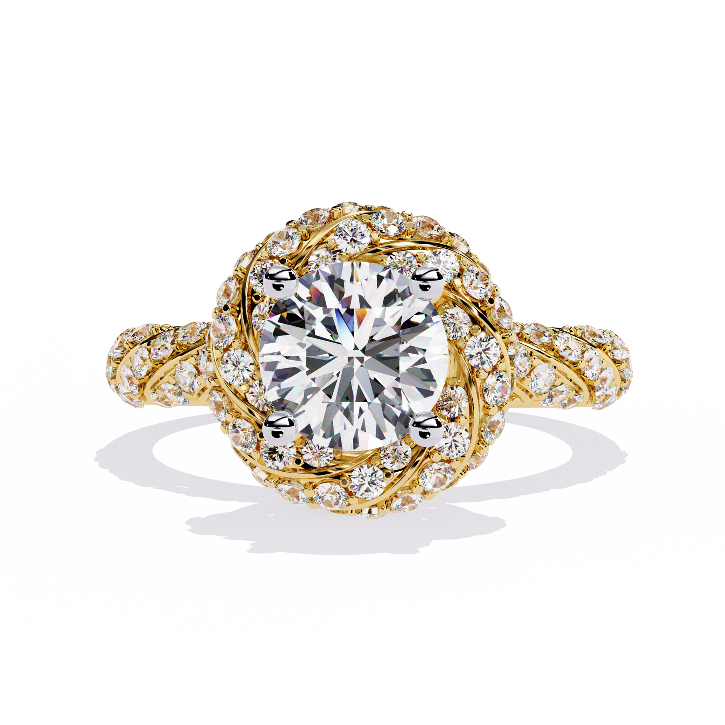 ophira radiant garland lab grown diamond ring