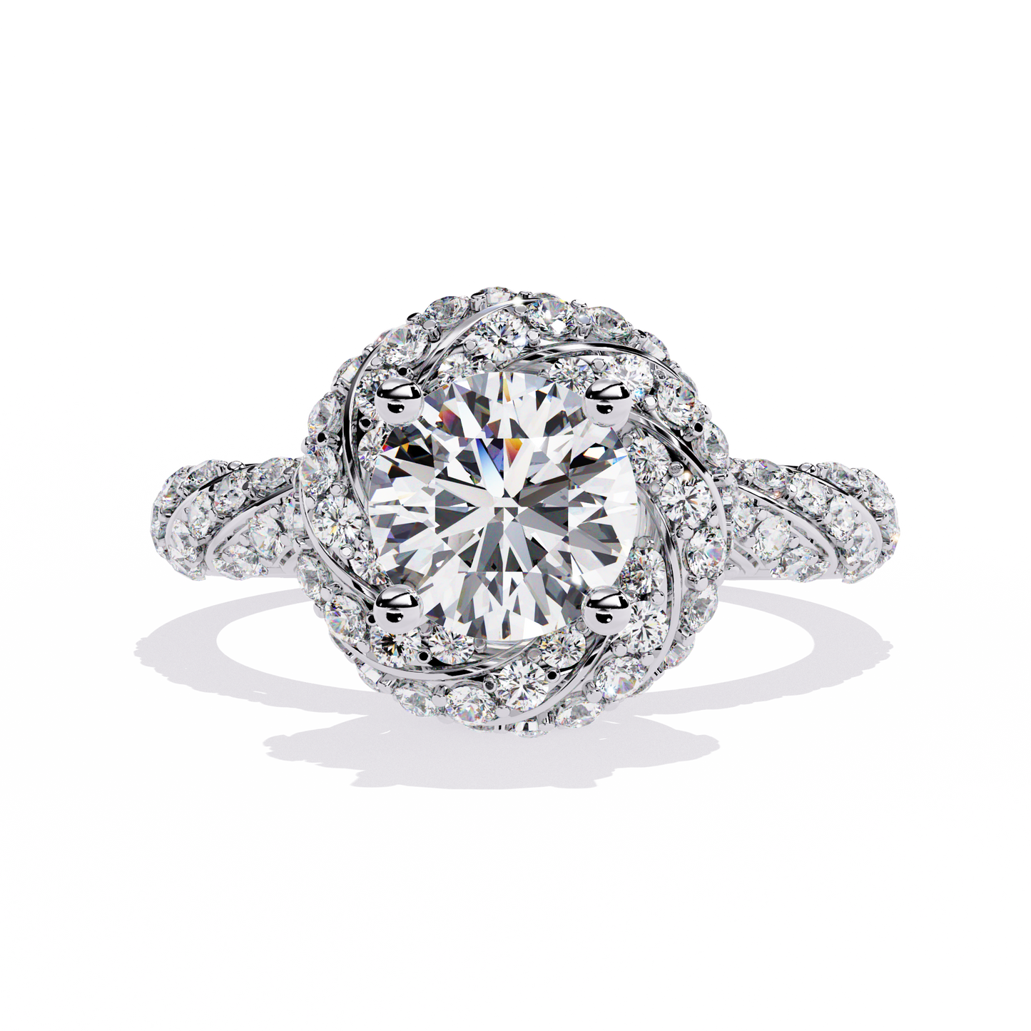 ophira radiant garland lab grown diamond ring