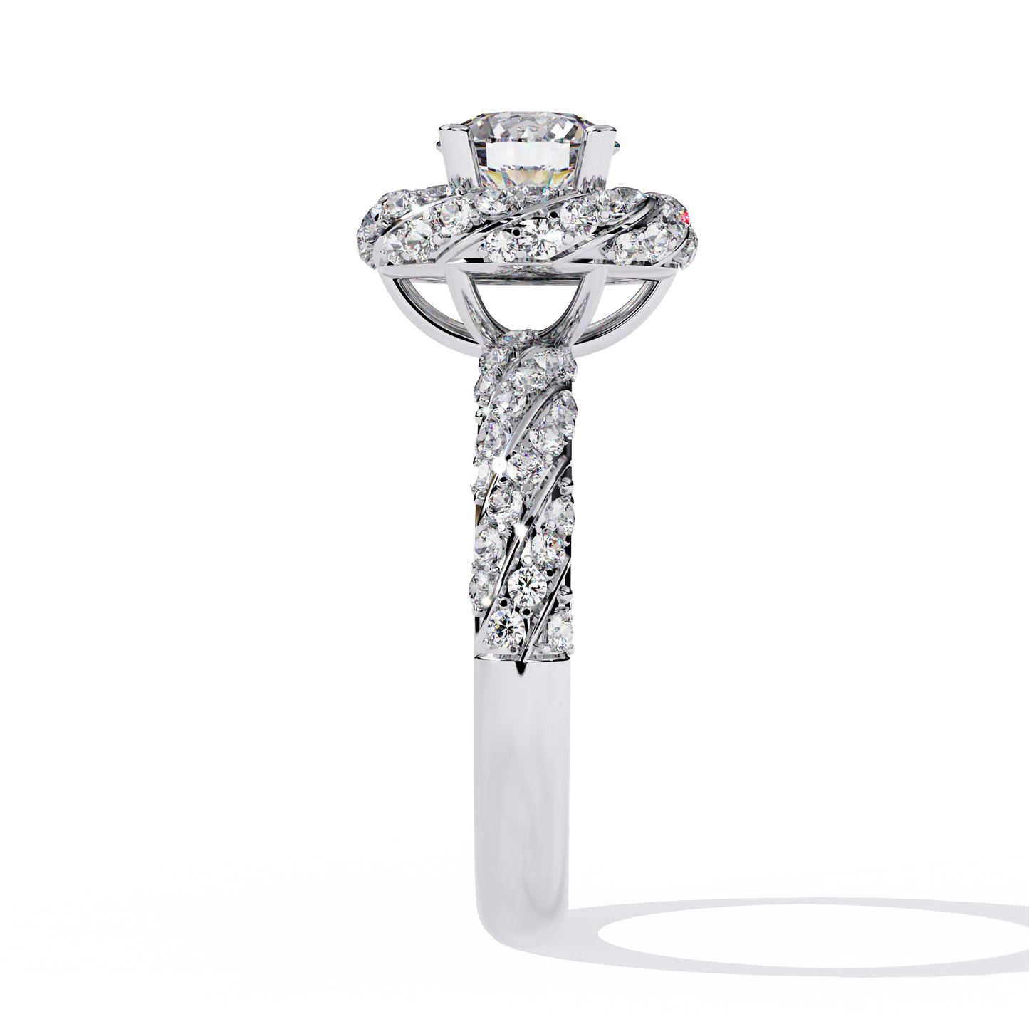 ophira radiant garland lab grown diamond ring