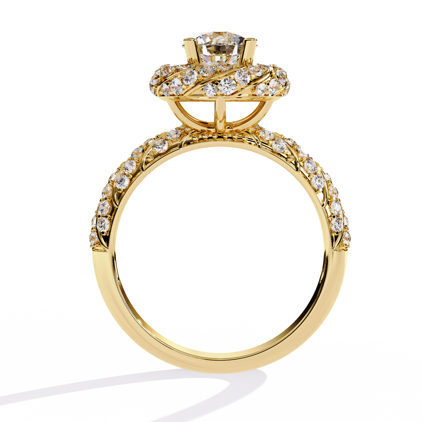 ophira radiant garland lab grown diamond ring